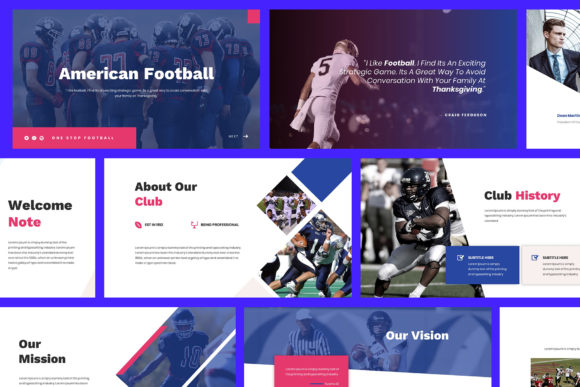 A Game-Winning Presentation: The American Football Google Slides Template