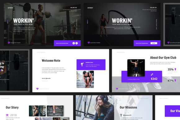 Elevate Your Fitness Business: Gym & Fitness Google Slides Template