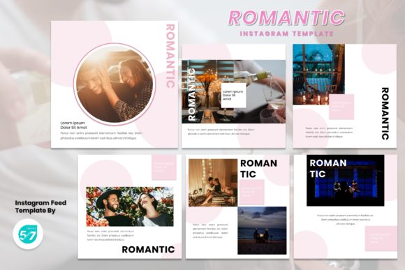 Elevate Your Visuals with the Instagram Feed Template - Romantic