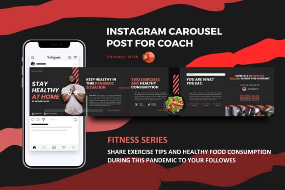 Elevate Your Wellness Brand: The Body Healthy Coach Instagram Carousel