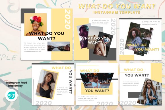 Instagram Feed - What Do You Want: A Designer's Template for Clarity