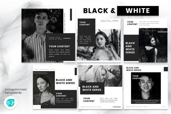 Mastering Visual Consistency with Black & White Instagram Feed Templates