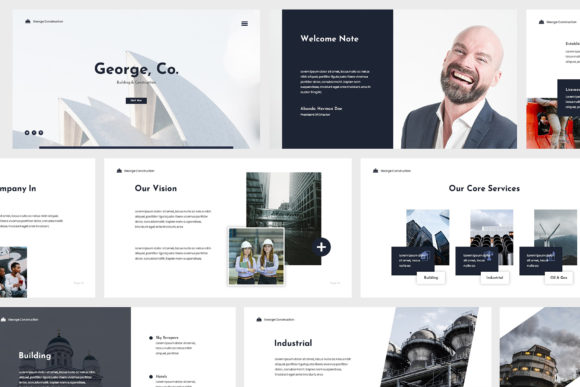 Modern Construction Google Slides: A Blueprint for Professional Presentations