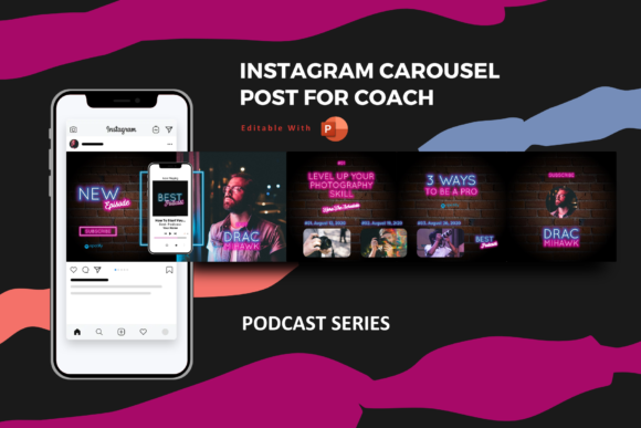 Podcast Coach Instagram Carousel Template: Elevate Your Brand