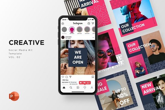 Streamline Your Visual Strategy with Creative Social Media Kit Vol. 06 PPT